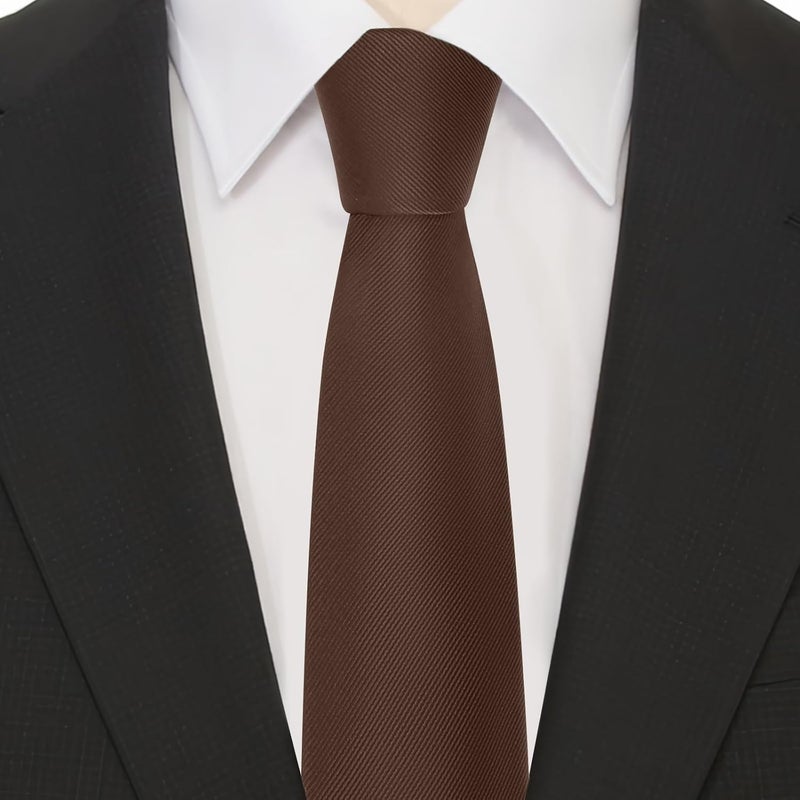 Junmaxroad Store 63'' XL Black Ties For Men Solid Color Extra Long Neckties 3.35" (8.5CM) Men's Big and Tall Ties with Gift Box - Image 3